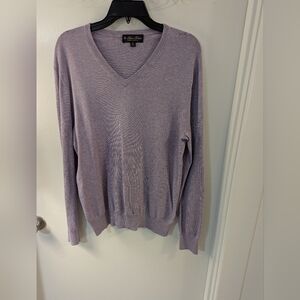 Brooks Brothers Light Purple V-Neck Sweater